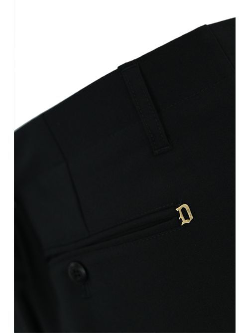 Pantalone Ben in misto lana Nero DONDUP | UP630 TS0009 XXX999